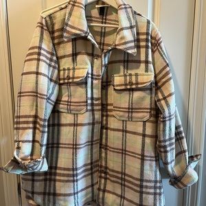 Universal Thread cream and pastels shacket